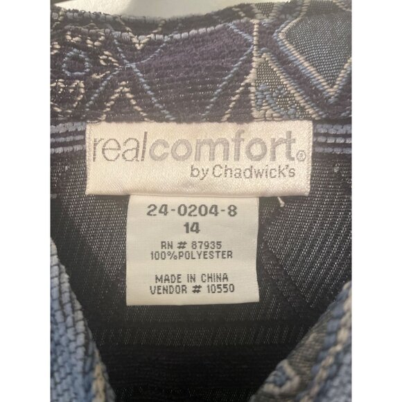 Vintage Womens Brocade Jacket Size 14 Patchwork Pattern Timeless Southwestern Wa - Picture 4 of 5